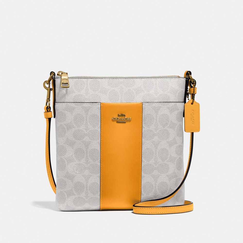 COACH®: Kitt Messenger Crossbody In Colorblock Signature Canvas