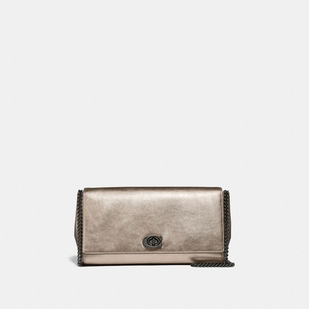 COACH ALEXA TURNLOCK CLUTCH - V5/PLATINUM - 43023