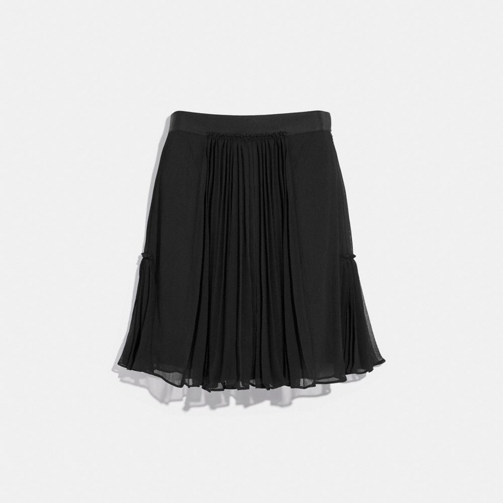 COACH 43025 Pleated Skirt BLACK