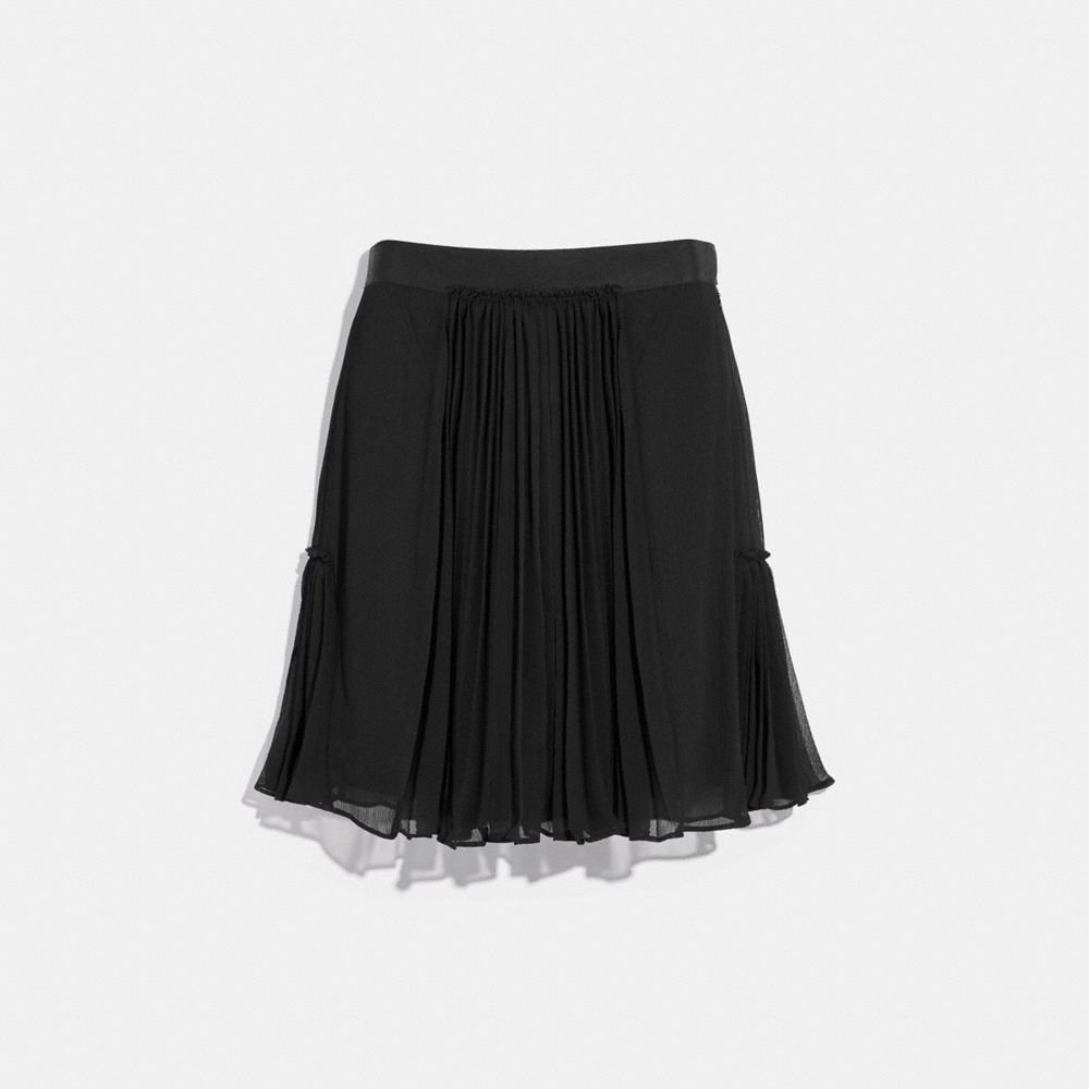 COACH PLEATED SKIRT - BLACK - 43025