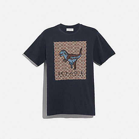 COACH 43064 SIGNATURE REXY T-SHIRT ABYSS