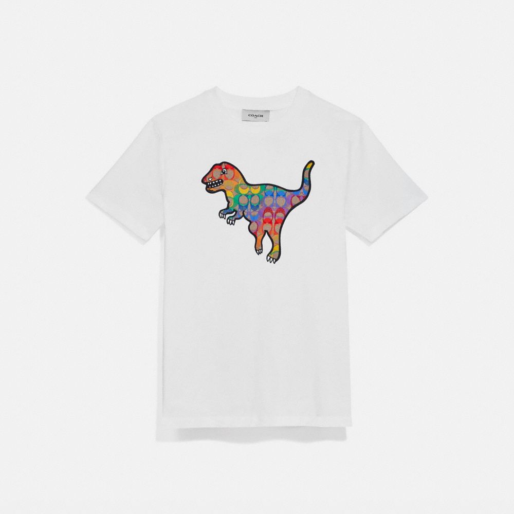 COACH 4329 Rainbow Signature Rexy T-shirt MULTI