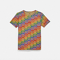 COACH 4330 Rainbow Signature T-shirt MULTI