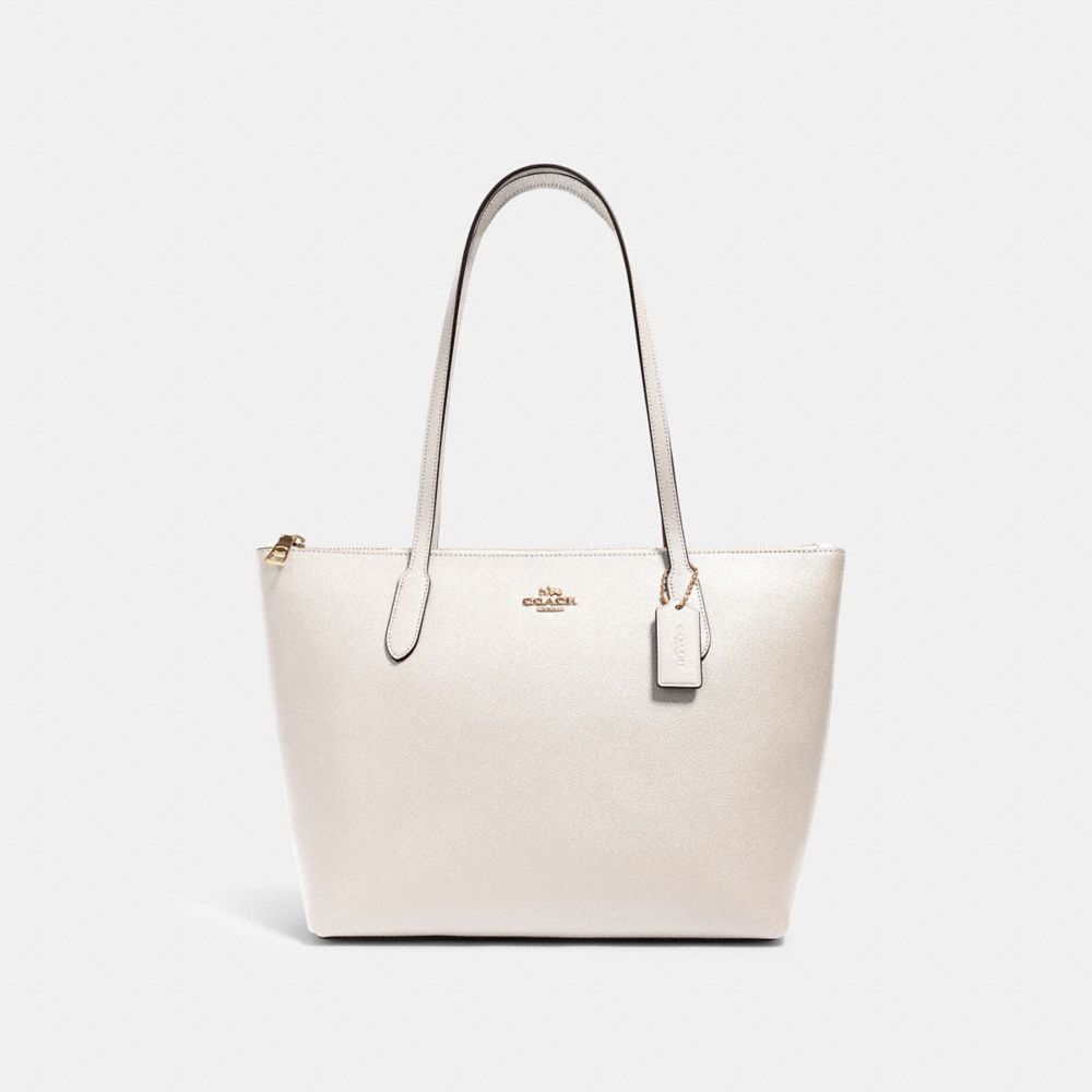 ZIP TOP TOTE - 4454 - IM/CHALK