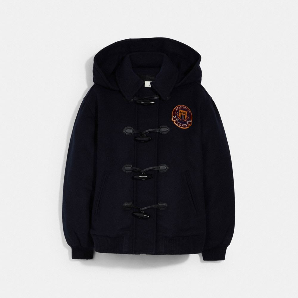 SHRUNKEN DUFFLE JACKET - 4571 - NAVY