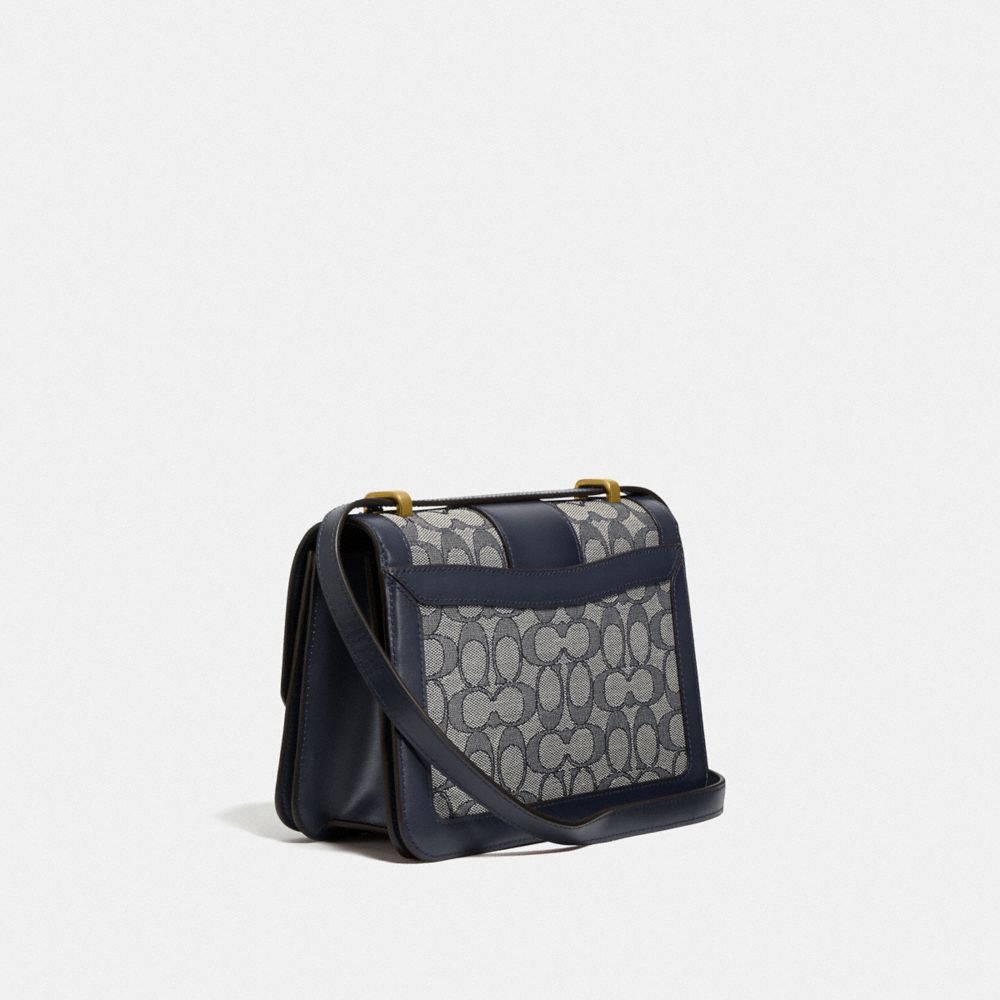 coach signature jacquard shoulder bag