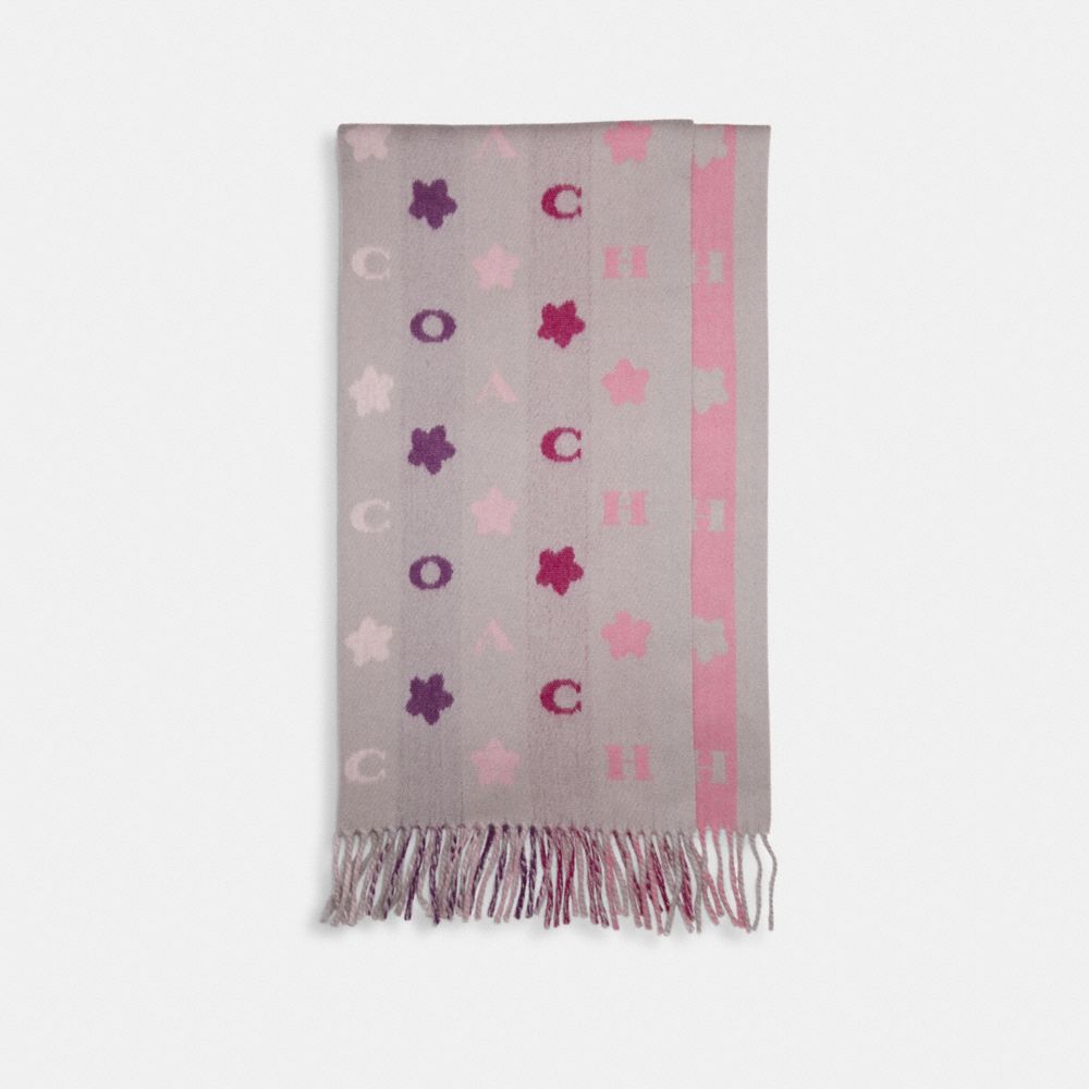 COACH®  Bandana Print Silk Square Scarf