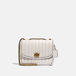 COACH 4684 - Madison Shoulder Bag With Quilting BRASS/CHALK