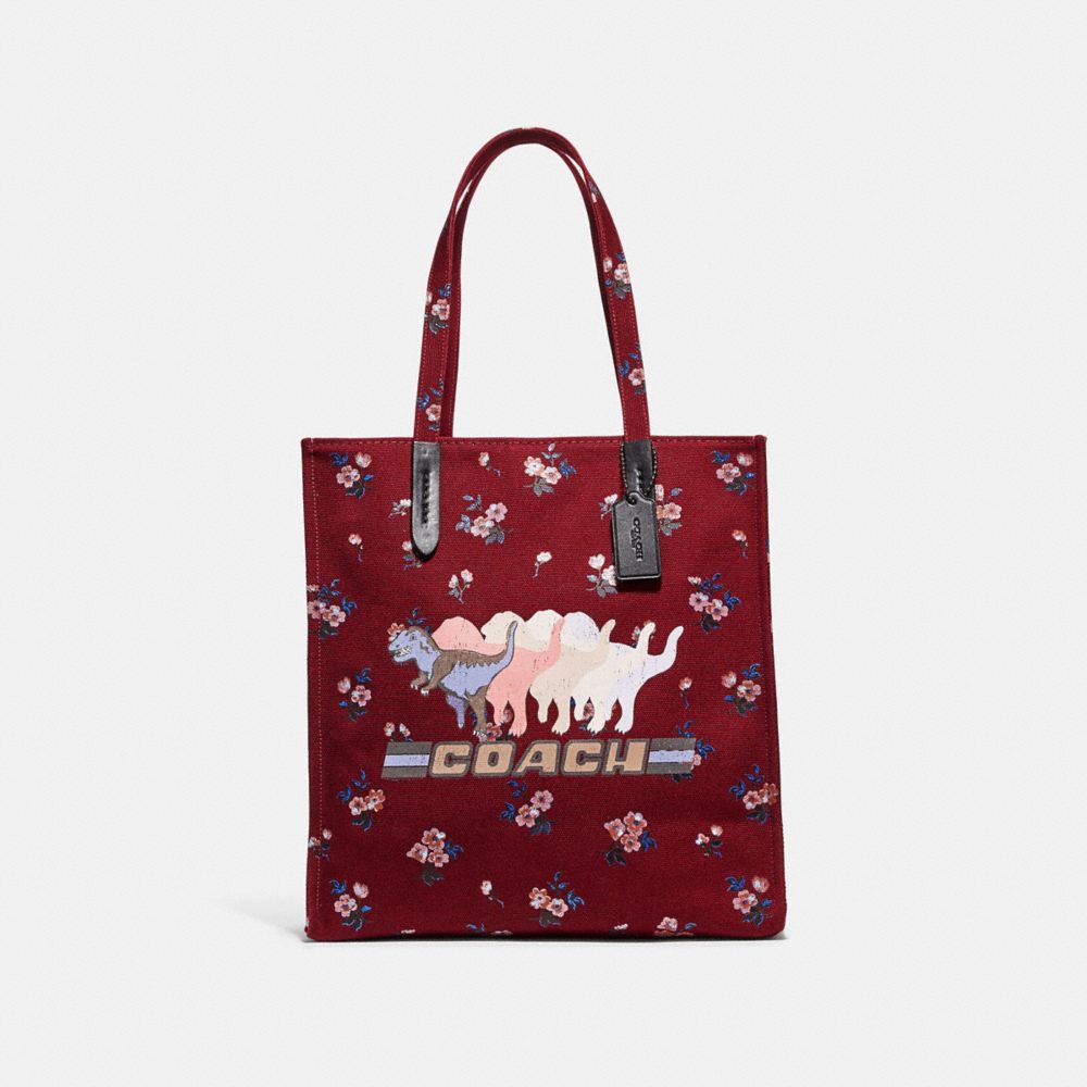 COACH 47553 Tote With Shadow Rexy V5/WINE