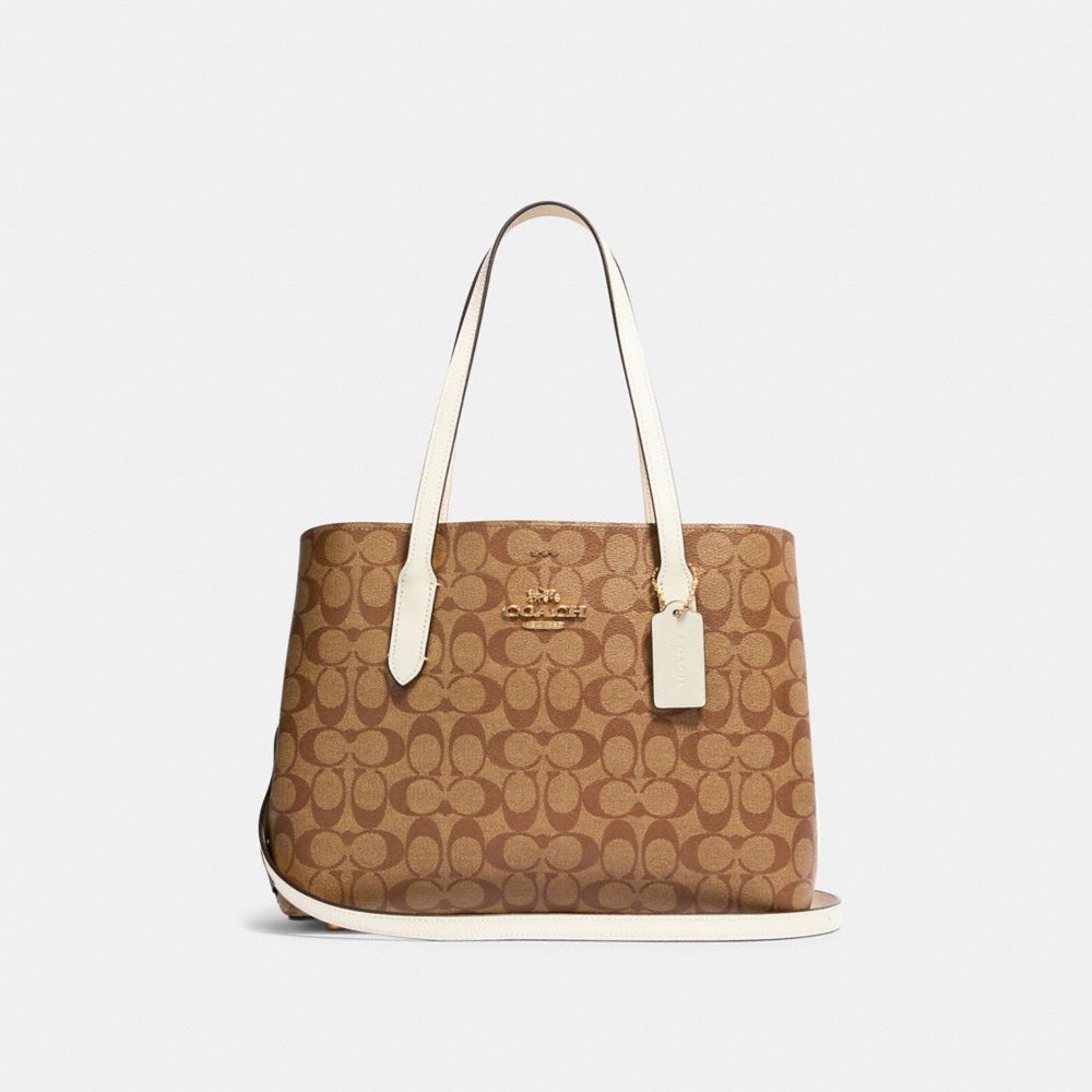 COACH 48735 - AVENUE CARRYALL IN SIGNATURE CANVAS - IM/KHAKI/CHALK ...