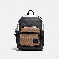 COACH 4899 - Pacer Tall Backpack 29 In Colorblock Signature Canvas BLACK COPPER/CHARCOAL MULTI