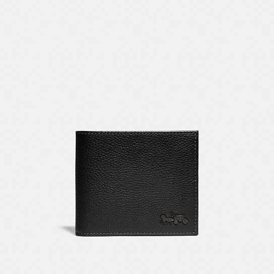 4907 - Double Billfold Wallet Black