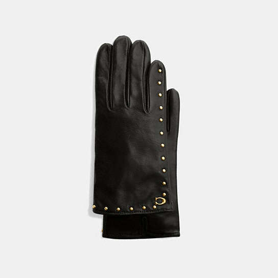 5000 - Studded Leather Gloves Wine