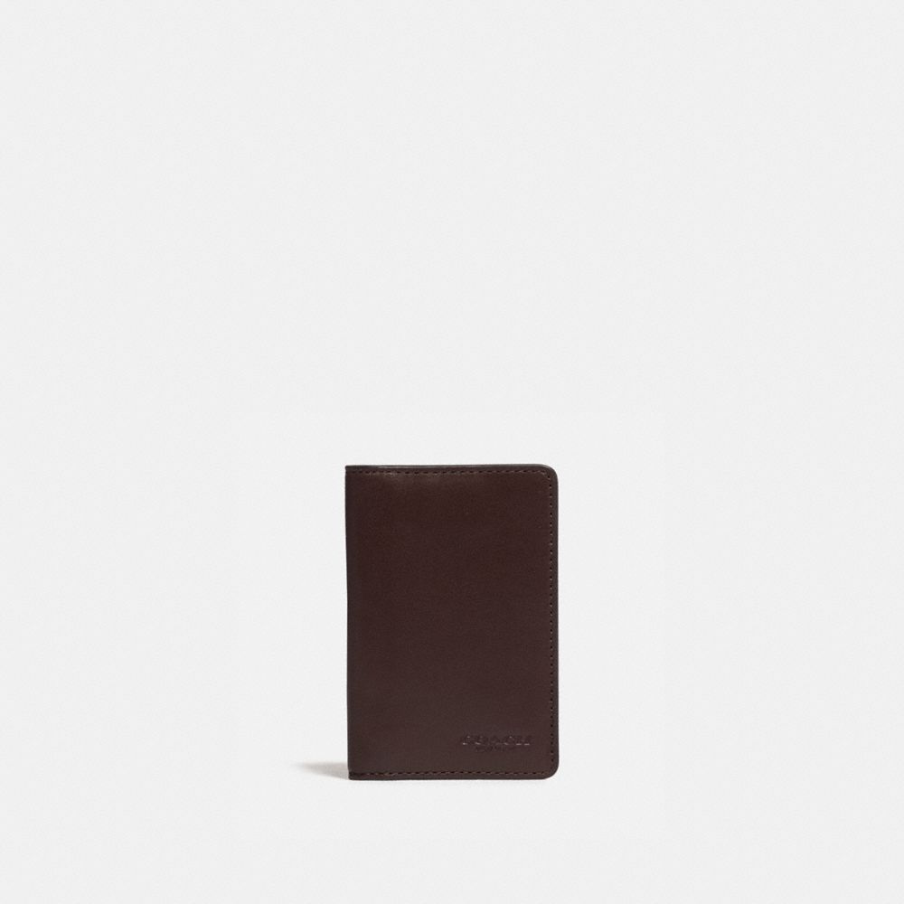 COACH 5008 CARD WALLET MAHOGANY