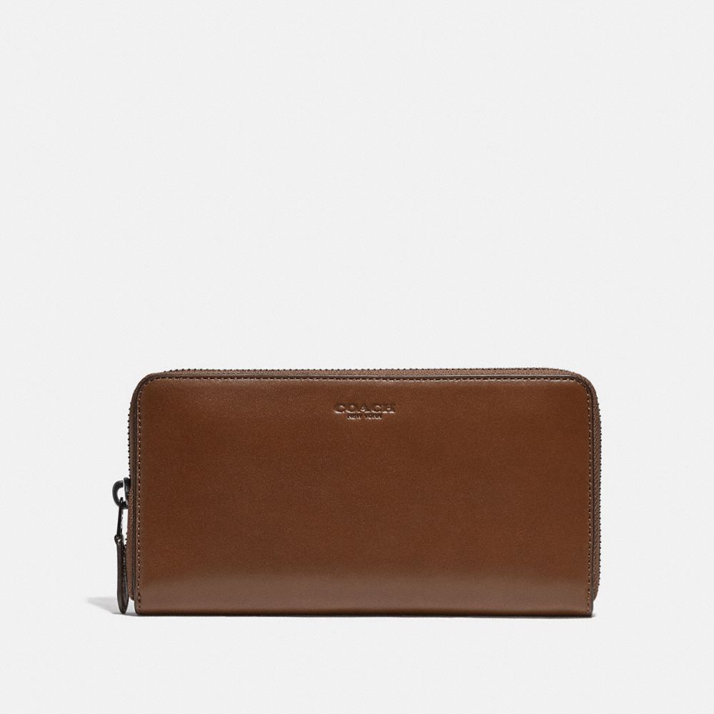 COACH ACCORDION WALLET - SADDLE - 5014