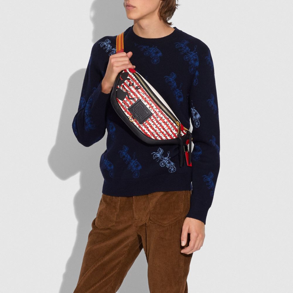 DISNEY MICKEY MOUSE X KEITH HARING RIVINGTON BELT BAG