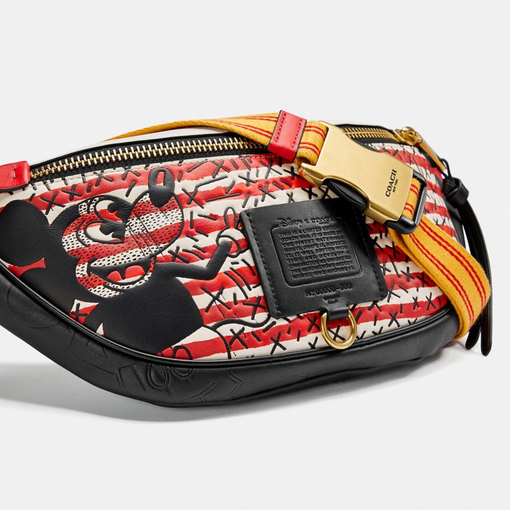 DISNEY MICKEY MOUSE X KEITH HARING RIVINGTON BELT BAG