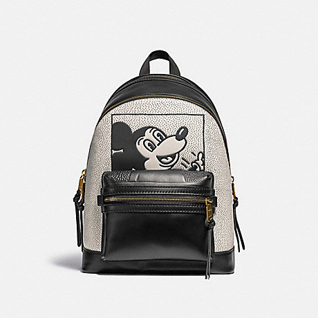 COACH DISNEY MICKEY MOUSE X KEITH HARING ACADEMY BACKPACK - OL/BLACK MULTI - 5228