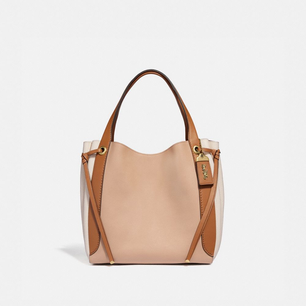 COACH 53353 HARMONY HOBO IN COLORBLOCK B4/BEECHWOOD