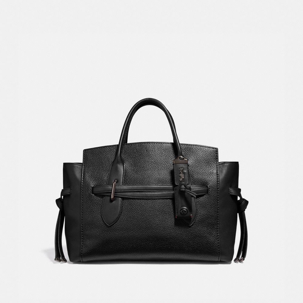 SHADOW CARRYALL - BLACK/PEWTER - COACH 53403