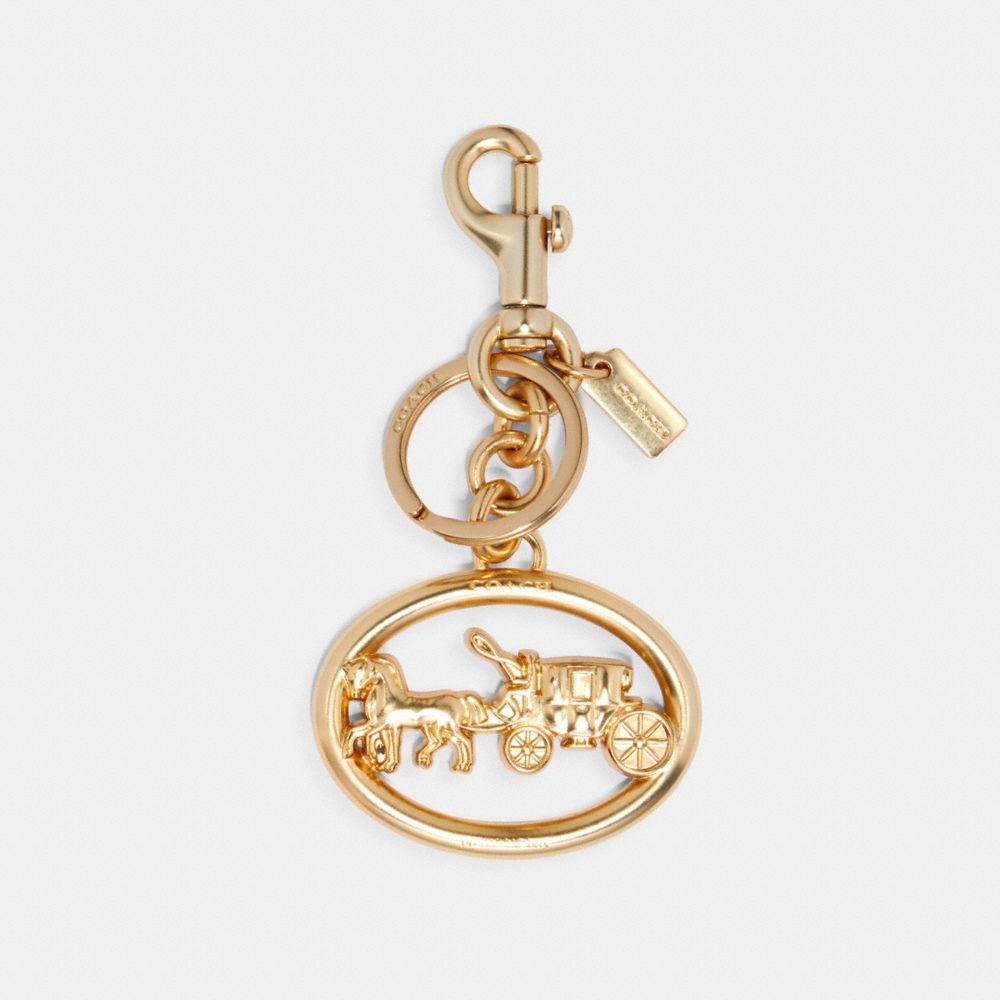 COACH 5397 HORSE AND CARRIAGE BAG CHARM GOLD