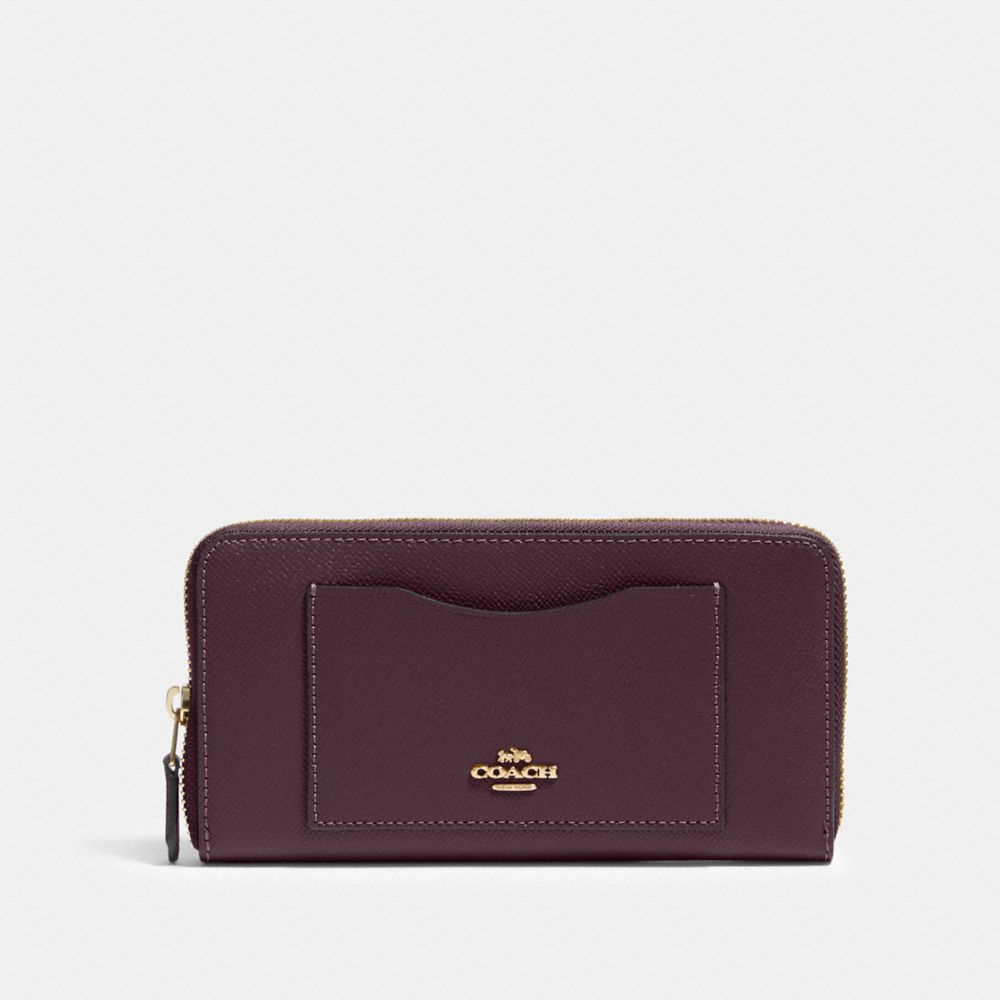 COACH 54007 - ACCORDION ZIP WALLET IM/BOYSENBERRY