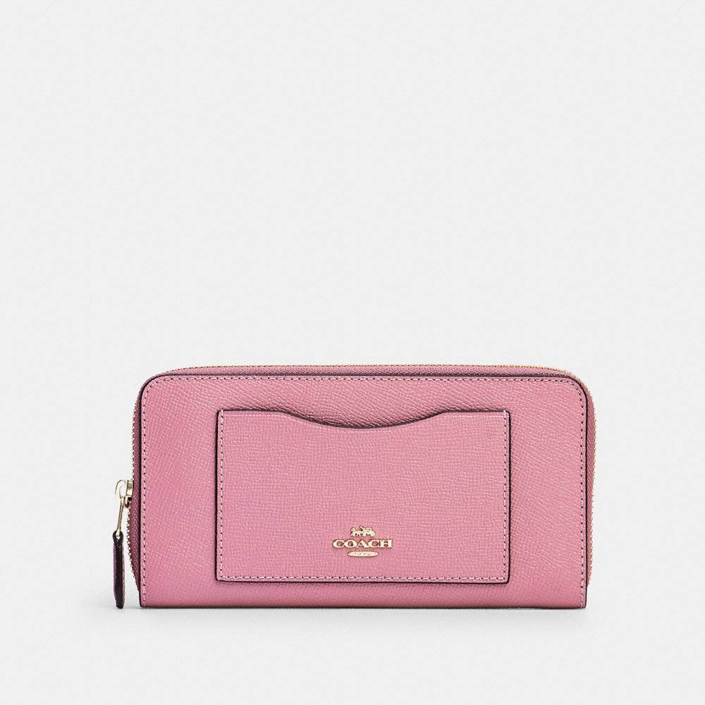 COACH 54007 Accordion Zip Wallet IM/ROSE