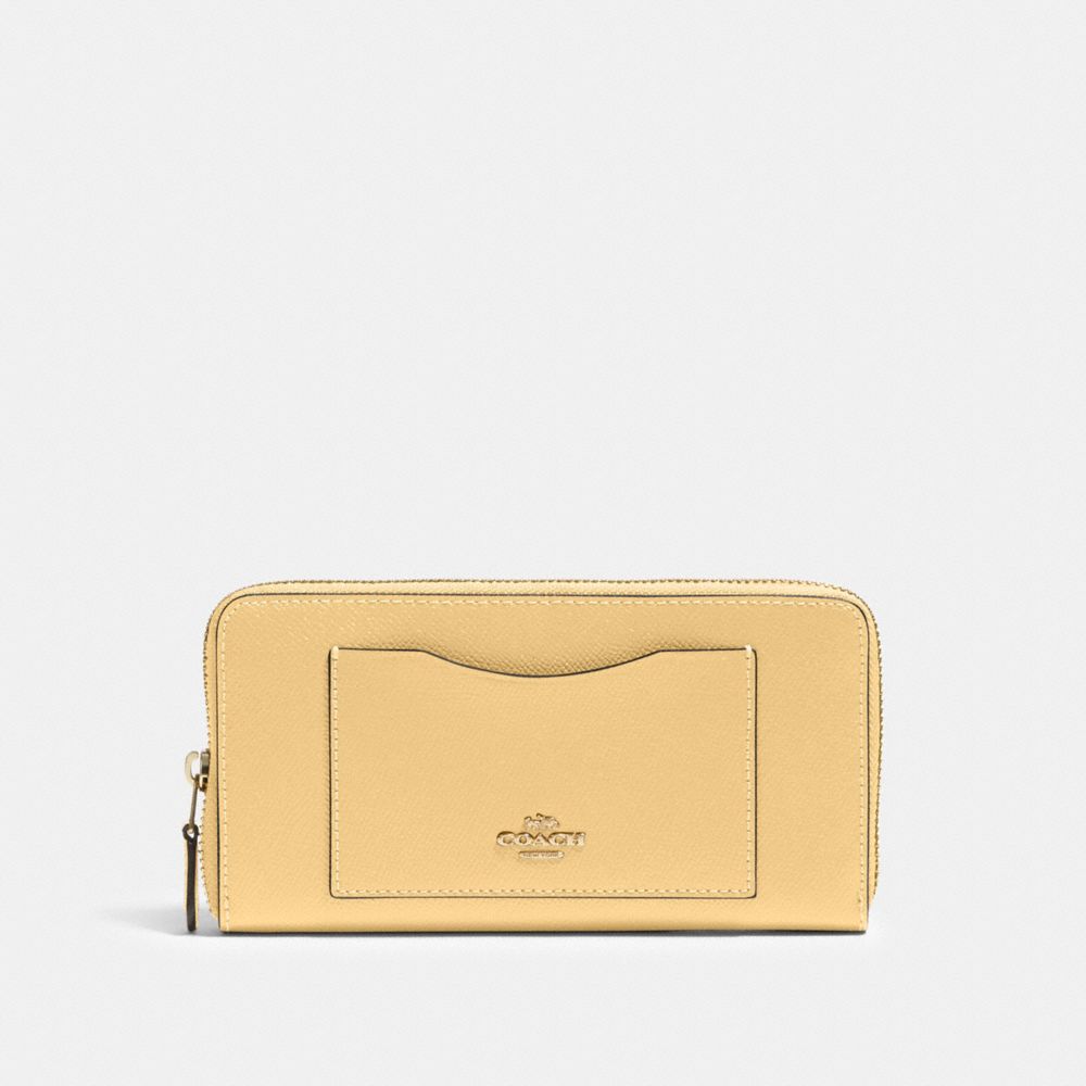 COACH 54007 - ACCORDION ZIP WALLET IM/VANILLA CREAM