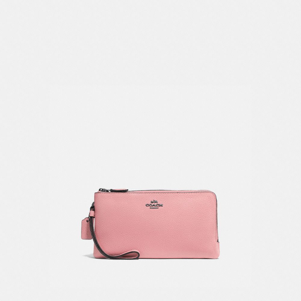 COACH 54052 Double Zip Wallet V5/VINTAGE PINK