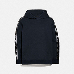 HORSE AND CARRIAGE TAPE HOODIE - NAVY - COACH 5419