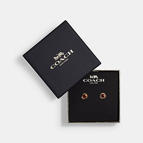 COACH Open Circle Stone Strand Earrings -  - 54516