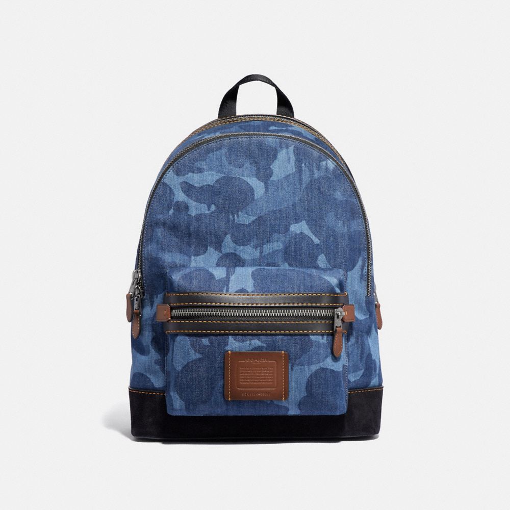ACADEMY BACKPACK WITH WILD BEAST PRINT - BLUE/BLACK COPPER - COACH 54666