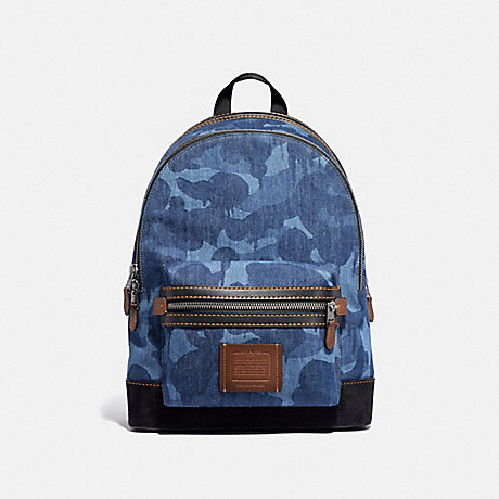 COACH ACADEMY BACKPACK WITH WILD BEAST PRINT - BLUE/BLACK COPPER - 54666