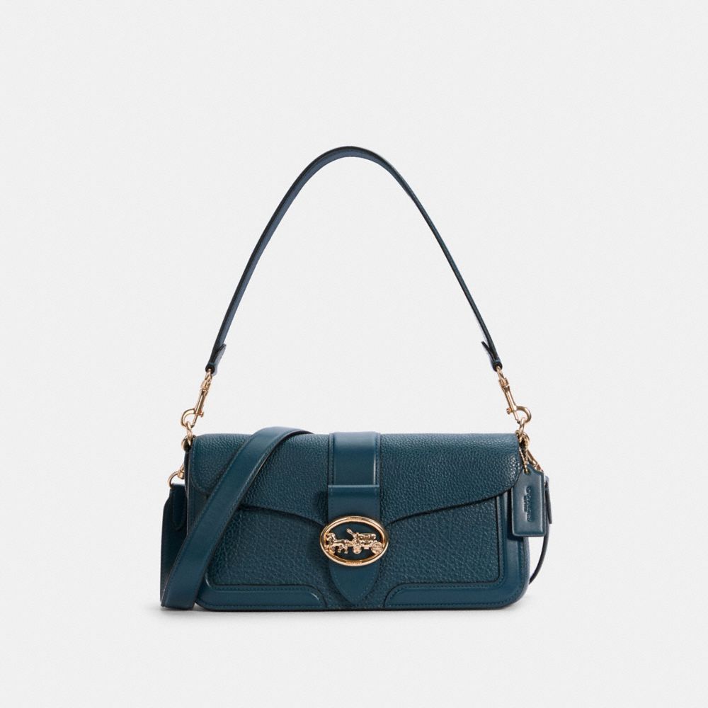 COACH 5493 GEORGIE SHOULDER BAG IM/PEACOCK