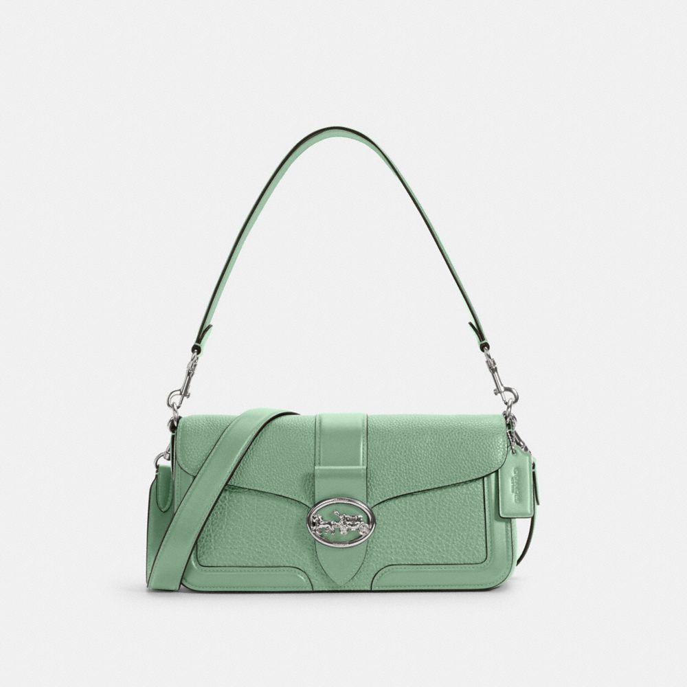 COACH 5493 Georgie Shoulder Bag SV/WASHED GREEN