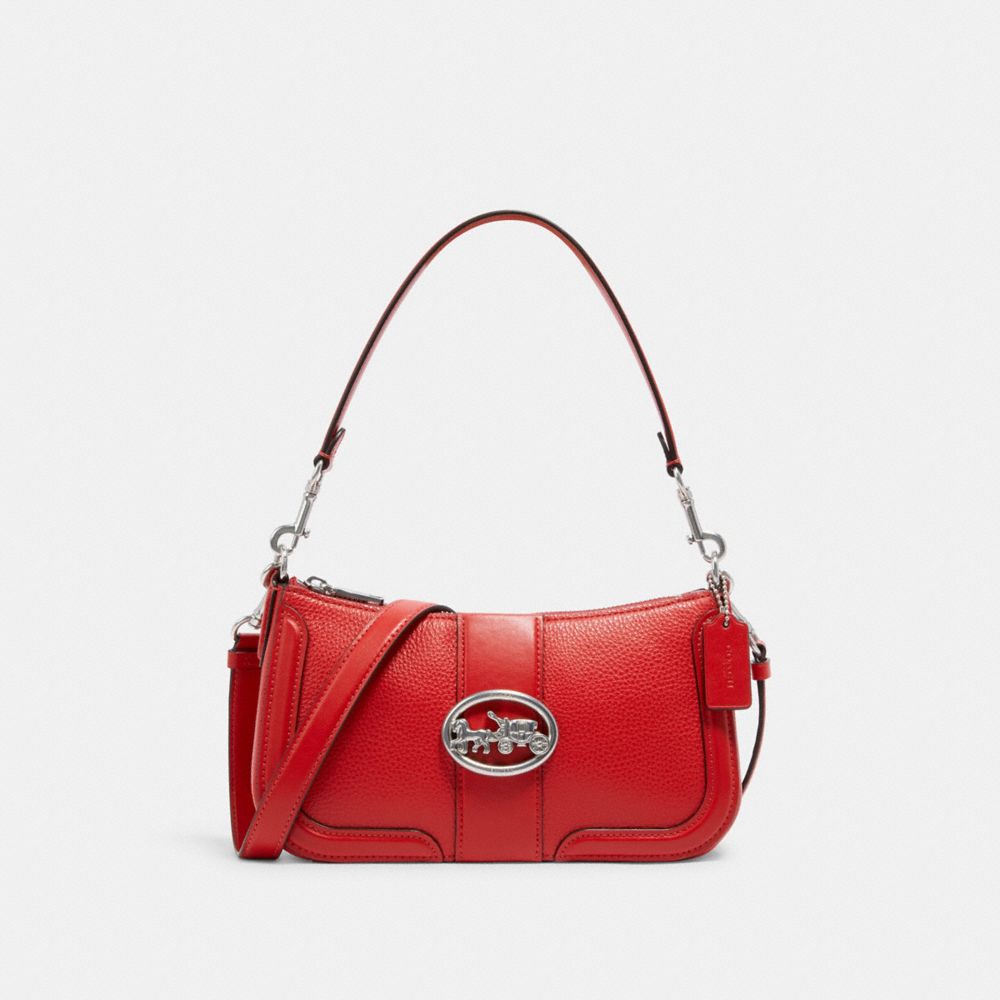 COACH GEORGIE BAGUETTE - SV/BRIGHT POPPY - 5500