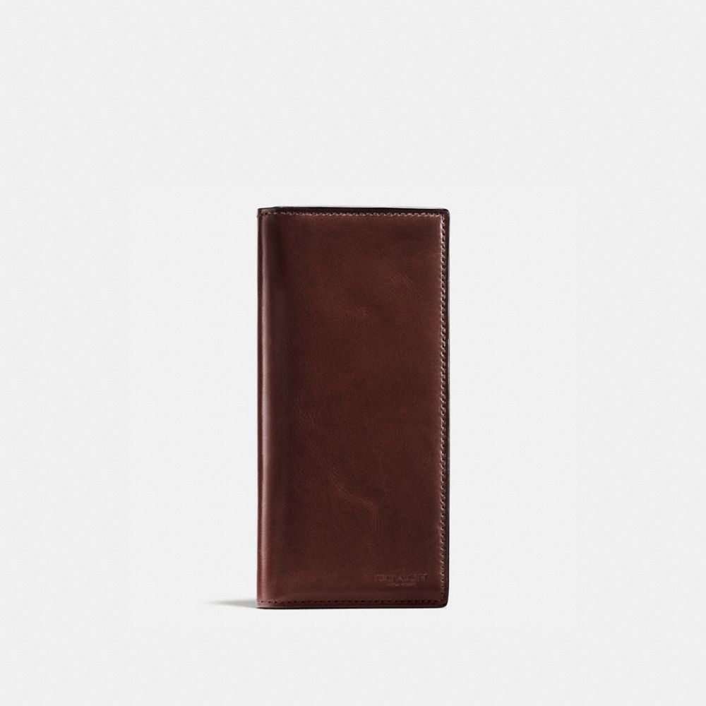 COACH 55249B - BOXED BREAST POCKET WALLET MAHOGANY