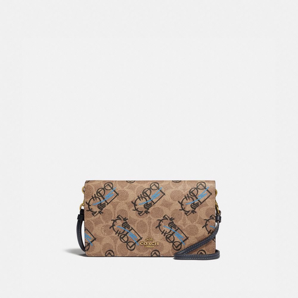 Coach 官方網站official Page Hayden 經典signature 馬車圖案摺疊斜揹手袋