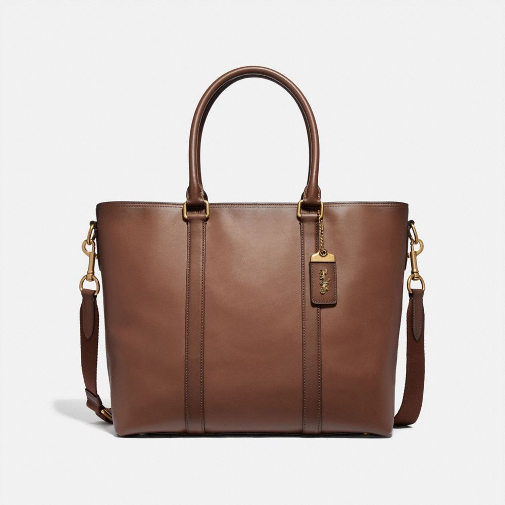 55564 - Metropolitan Tote Brass/Saddle