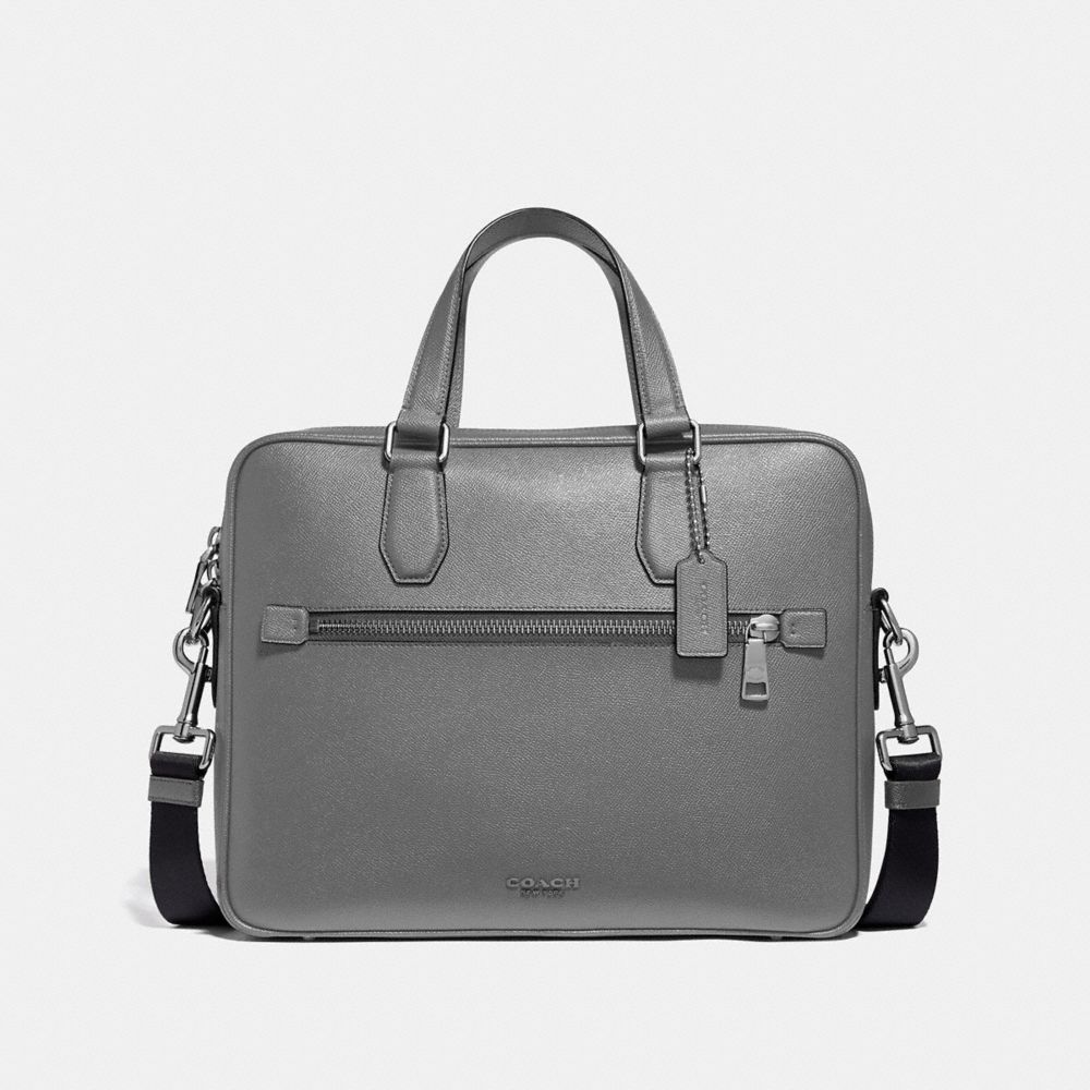 COACH 55567 KENNEDY BRIEF HEATHER GREY/SILVER