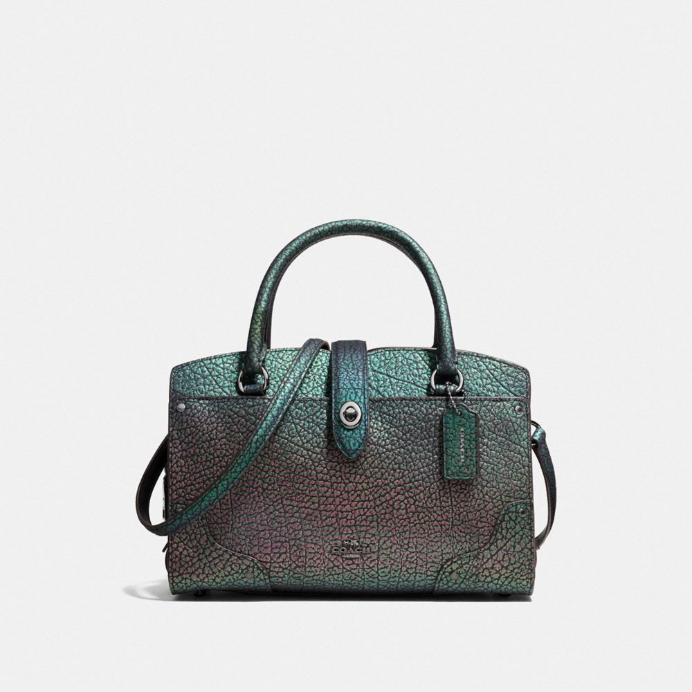 MERCER SATCHEL 24 IN HOLOGRAM LEATHER - DK/HOLOGRAM - COACH 55622