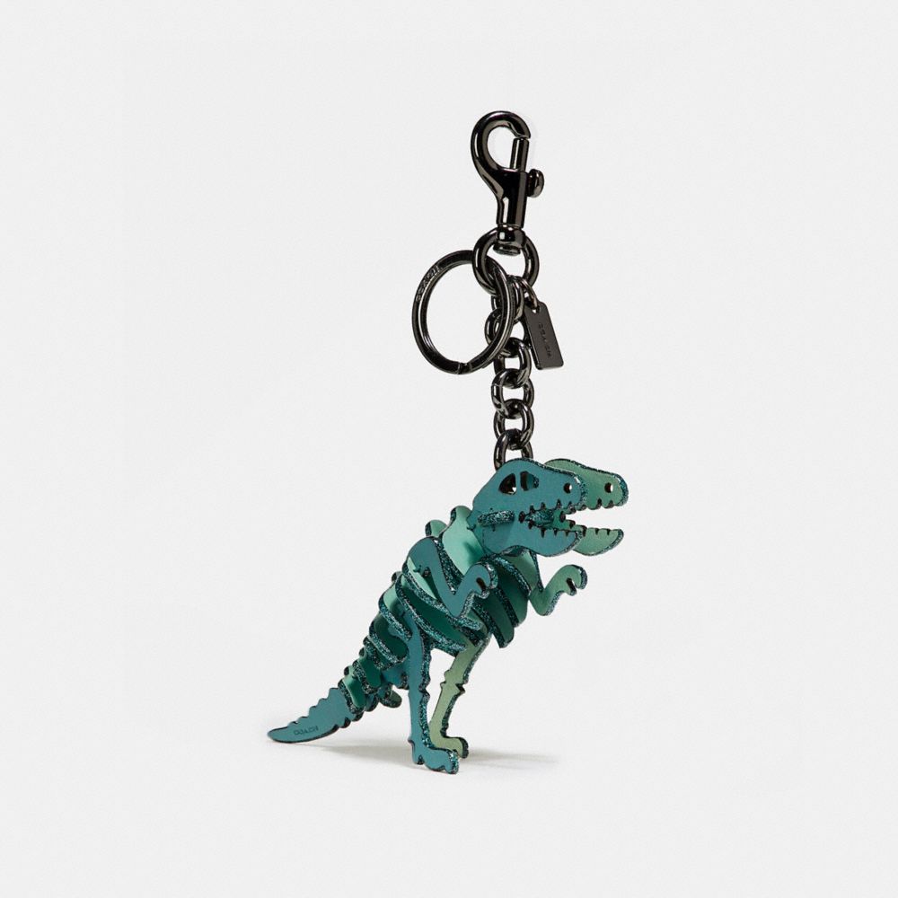 SMALL REXY BAG CHARM - BK/MARINE - COACH 55868