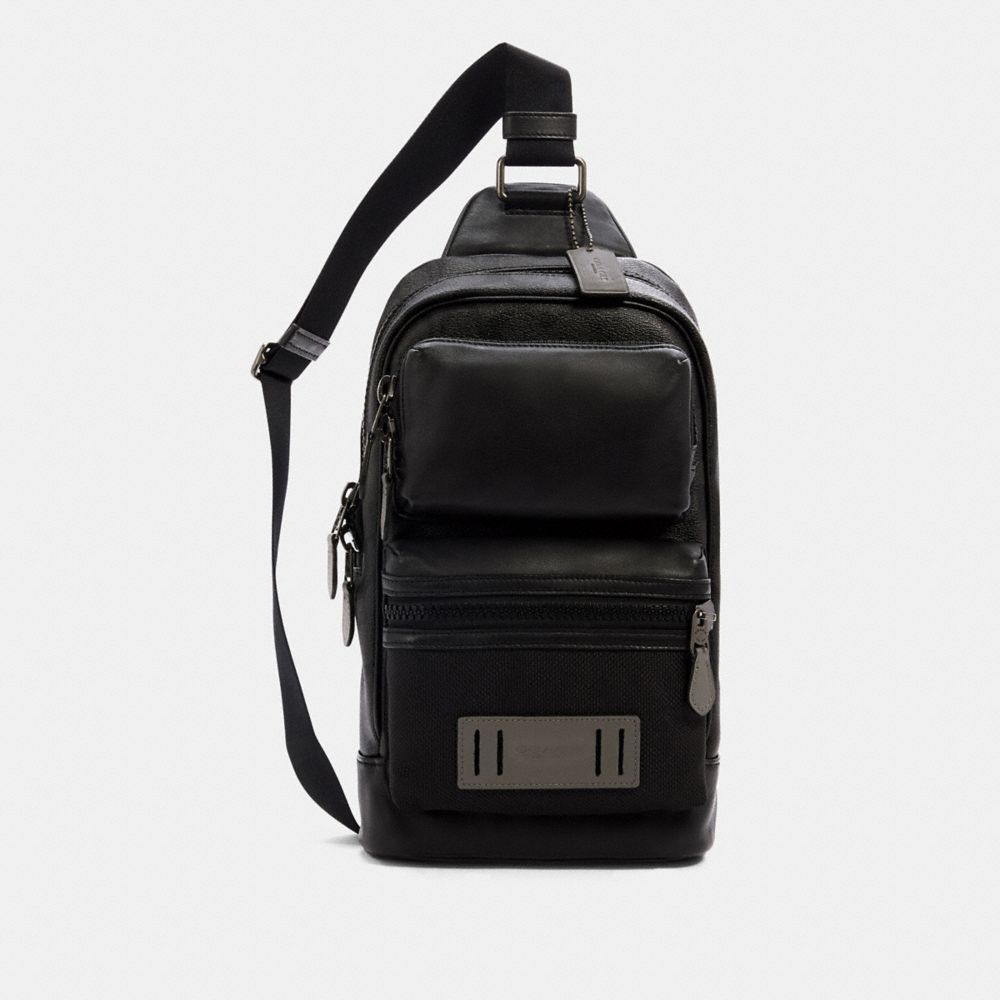 RIDER PACK IN SIGNATURE CANVAS - 5607 - QB/BLACK GREY MULTI