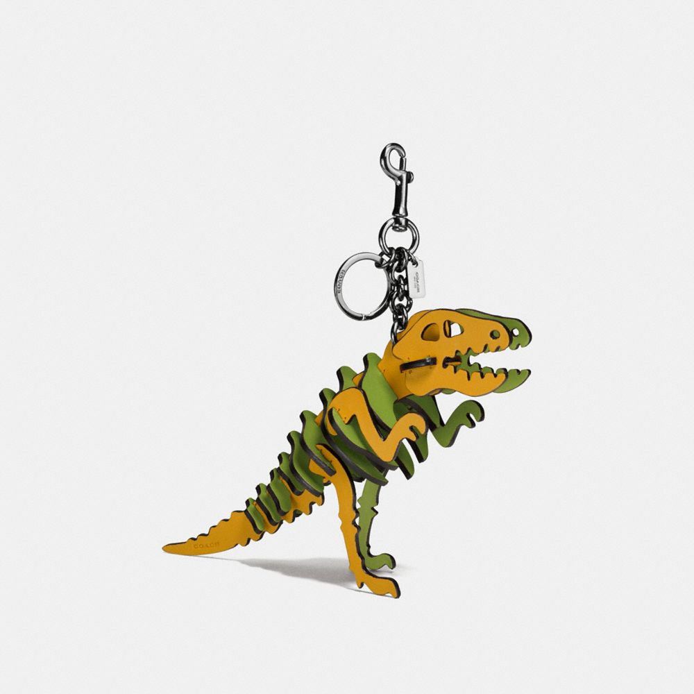 COACH MEDIUM REXY BAG CHARM - DK/FLAX/CITRINE - 56155