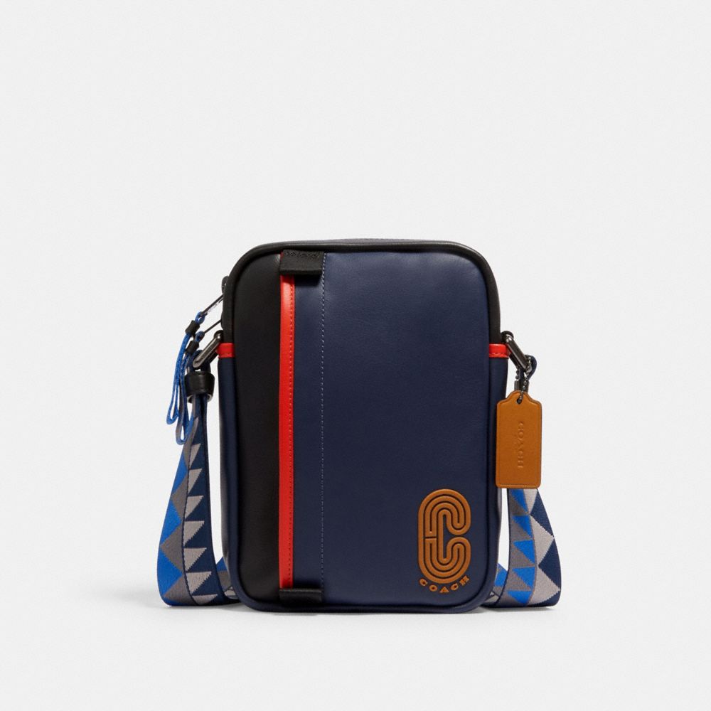 NORTH/SOUTH EDGE CROSSBODY - QB/COBALT MULTI - COACH 5626