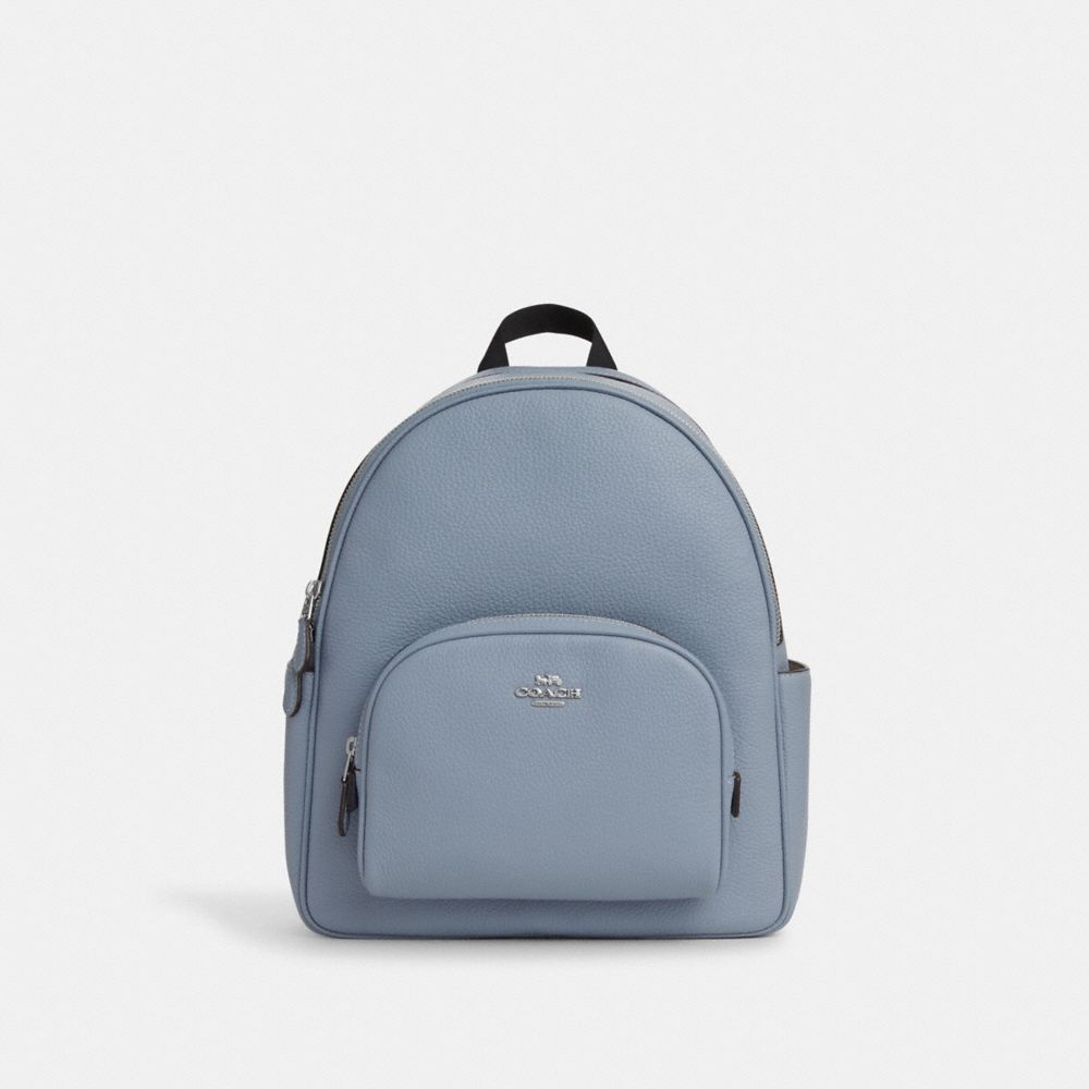 COACH 5666 Court Backpack Silver/Grey Mist