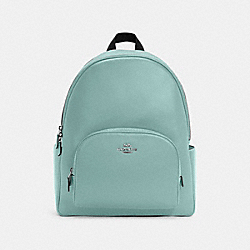 COACH 5669 - Large Court Backpack LIGHT TEAL/SILVER