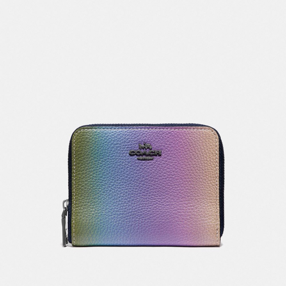 SMALL ZIP AROUND WALLET WITH OMBRE - GM/MULTICOLOR - COACH 57093