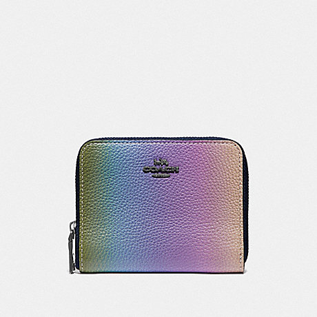 COACH SMALL ZIP AROUND WALLET WITH OMBRE - GM/MULTICOLOR - 57093