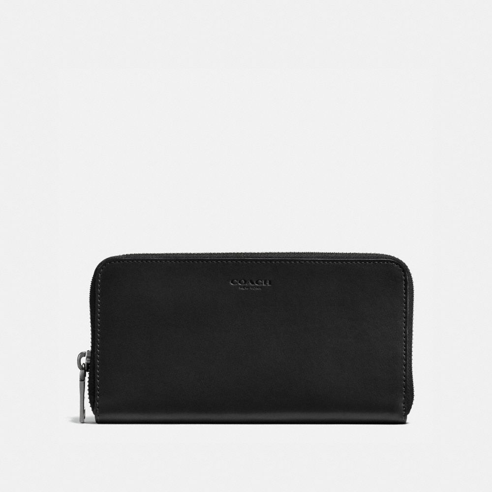 COACH 57098 Accordion Wallet BLACK